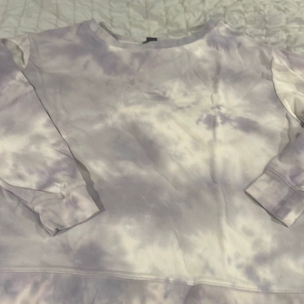 Thermal tie dye shirt